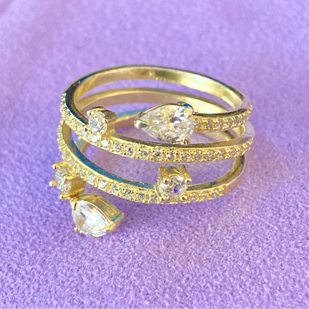 Melinda Maria Diamond Party Ring-Adjustable Sz 8
